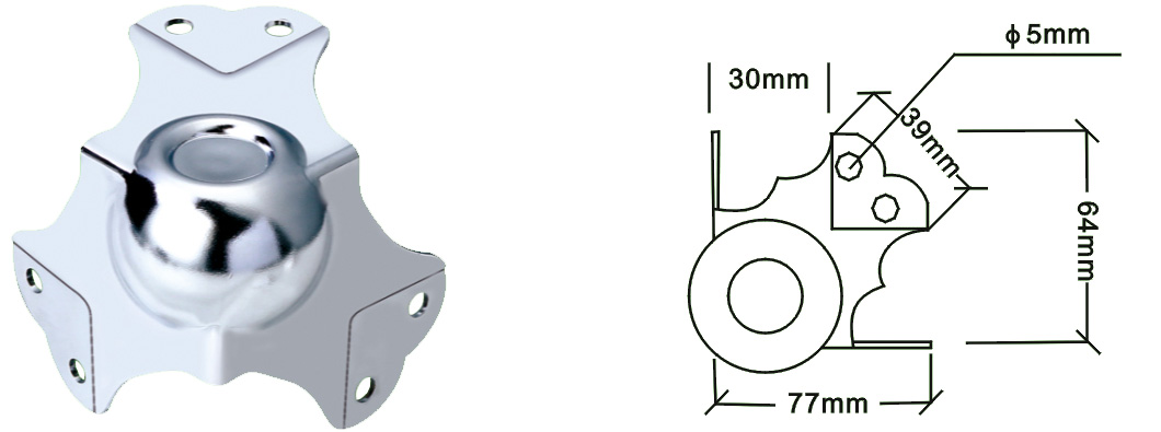 压30mm边球包